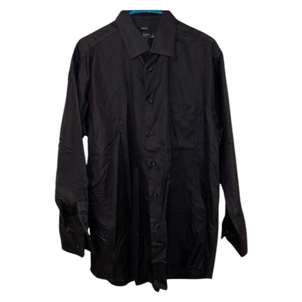 Pronto Uomo Black Long Sleeve Button Down Dress Shirt